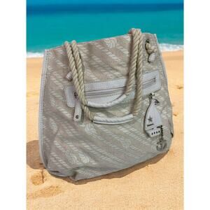 Rafe for Clarins Paris Canvas Nautical Theme Shoulder Bag